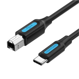Vention Cable USB 2.0 Tipo-C a USB Tipo-B Macho 480Mbps 2m Negro